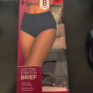OPEN BOX Felina Women's High Waist Cotton Stretch Briefs 7 Pack Size M $40 9C208